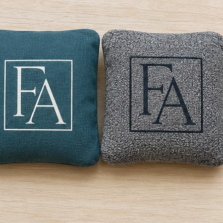 Resin-Filled Cornhole Bags with custom branding